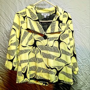 Andria Lieu Collection Medium Green Jacket Brocade